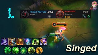 I Tried Singed into Ambessa… Wild Rift [upl. by Enigroeg981]