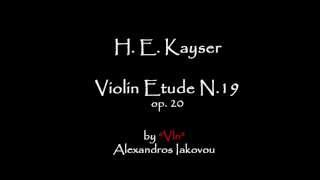 H Kayser Violin Etude No19 [upl. by Madelyn533]