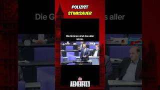 Polizist STINKSAUER❗️😱👀 shorts grüne ampel shortsfeed diegrünen polizei bundestag politik [upl. by Adav]