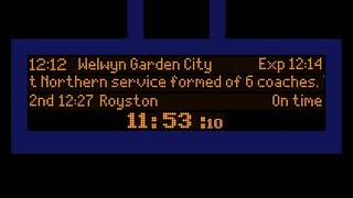 Announcement Emulation  1212 to Welwyn Garden City at Hatfield [upl. by Artus]