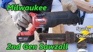 Milwaukee M18 Fuel 2nd Gen Sawzall Reciprocating Saw 282122 Review and Demonstration [upl. by Ramel]