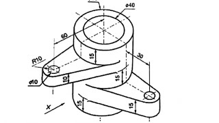 رسم الايزومترك 8amp engineering drawing4amp رسم اعدادي هندسة 889 [upl. by Francesco202]