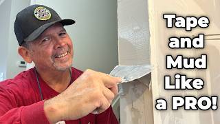 How To TAPE and MUD Your DRYWALL PRO Tips for Beginners [upl. by Rehpotisrhc]