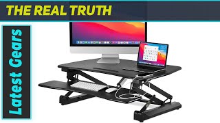 Adjustable Standing Desk Converter Best Value for Home Office [upl. by Nylirej]