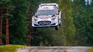 Best of WRC Rally Finland 2024  Crashes Action and Raw Sound [upl. by Anirdnaxela]