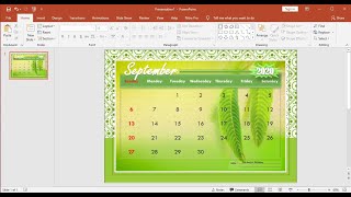 PowerPoint Training How to Make a Calendar With Pictures in PowerPoint [upl. by Azelea]