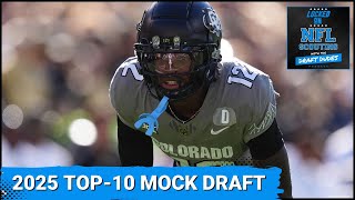 Top10 2025 NFL Mock Draft using current order Who do Jaguars pick Where do QBs land [upl. by Kaile]