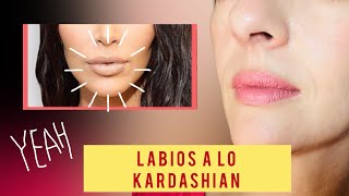 Tutorial definitivo de labios voluptuosos labios a lo Kardashian [upl. by Arihs]