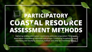 Participatory Coastal Resource Assessment Methods  MarineBio 101  Philippines [upl. by Annabella55]