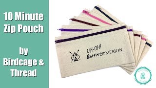 10 Minute Zip Pouch [upl. by Kotick244]