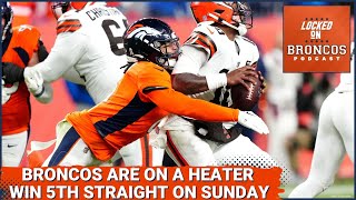 Denver Broncos turn it up in fourth quarter vs Cleveland Browns for fifth straight win [upl. by Beutler]