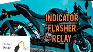 Gixxer sf 250 flasher installing [upl. by Sherborne720]