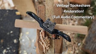 Restoring a Vintage Stanley Spokeshave  Andy Spoons [upl. by Atoiganap]