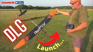 Warm SUMMER eveningsand PERFECT RC  AURI Discus Launch Glider DLG [upl. by Nolyag]