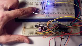 counter using 2 digit 7 segment display [upl. by Sillyhp]