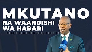 LIVE MSEMAJI MKUU WA SERIKALI MATINYI ANAZUNGUMZA NA VYOMBO VYA HABARI  DAR ES SALAAM [upl. by Eliathas]