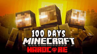 I Survived 100 Days in a RADIOACTIVE Zombie Apocalypse in Hardcore Minecraft [upl. by Zennie145]