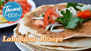 Lahmacun in der Pfanne selber machen  100  lecker und gut  Türkische Pizza [upl. by Heins]