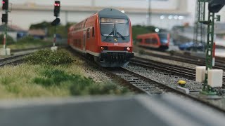 H0 Modellbahn  Betrieb im Bahnhof [upl. by Eive234]