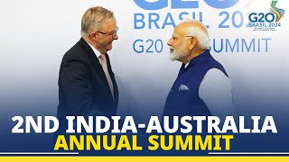 LIVE PM Modi PM Albanese hold 2nd IndiaAustralia Annual Summit in Rio de Janeiro Brazil [upl. by Huckaby726]