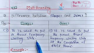 Difference between sleep and join in Java Multithreading  Learn Coding [upl. by Bengt]