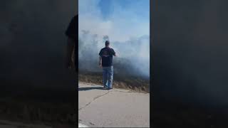 Fishing River Fire Department Responding And OnScene of a massive grass fire in Excelsior springs [upl. by Adaliah]