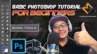 Adobe Photoshop for Beginners Basic tools Clear Explanation Part 1 [upl. by Gonroff]