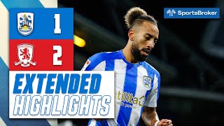 EXTENDED HIGHLIGHTS  Huddersfield Town 12 Middlesbrough [upl. by Ogg]