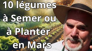 Comment réussir son potager en mars  Les 10 légumes à ne pas manquer [upl. by Eeralih235]