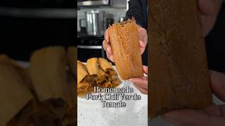 HOW TO MAKE HOMEMADE PORK CHILE VERDE TAMALES 🫔 🔥😋 [upl. by Nodlehs]