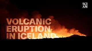 Incredible Footage of the Volcanic Eruption in Iceland [upl. by Notsob631]