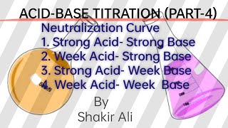 AcidBase TitrationPart 4  Neutralization Curve AcidBase titration indicator [upl. by Adalia834]