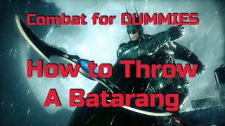 Throwing a Batarang  Martial Arts Tutorial [upl. by Aekin]