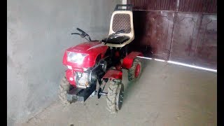 MOTOCULTOR MINI TRACTOR 4x4 HOME MADE [upl. by Llertnek]