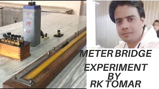 Meter bridge experiment class 12 meterbridge  meter bridge  resistance of a wire [upl. by Rolyab]