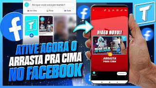 Como Usar O Arrasta Pra Cima No FACEBOOK [upl. by Masha]