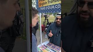 Shahada Speakers Corner Sam Dawah [upl. by Aerdnaid313]