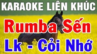 Karaoke Liên Khúc Rumba Sến Trữ Tình  Hòa Tấu Hay Nhất  Nhạc Sống Karaoke Lk Cỏi Nhớ  Trọng Hiếu [upl. by O'Shee]