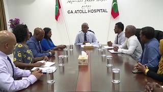 President Solih meets with the senior officials at the Villingili Island [upl. by Harvey177]