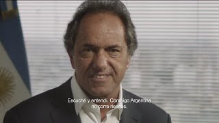 Daniel Scioli  Conmigo Argentina no corre riesgos [upl. by Lodi]