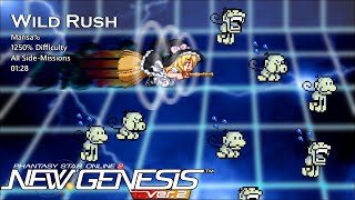 PSo2NGS Wild Rush  Force1250 0128 Speedrun Marisa meme run [upl. by Ativ474]