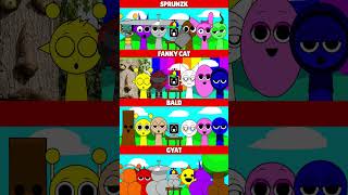 Incredibox Sprunki Sprunzk VS Fanky Cat VS Bald VS Gyat MIX VERSION [upl. by Nikki538]