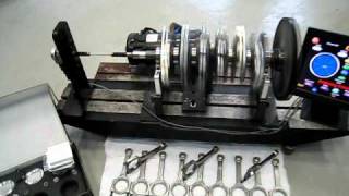 Balancing W12 crankshaft for custom titanium rods forged pistons and custom flywheel [upl. by Nosae]