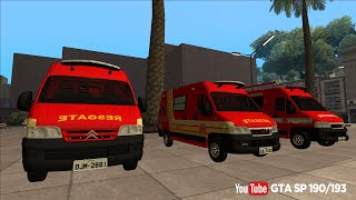 GTA SA  Bombeiros SP  Fiat Ducato e CitroÃ«n Jumper [upl. by Cullie760]