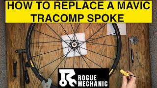 How To Replace a Mavic Tracomp Spoke  Mavic Wheel Repair [upl. by Imekawulo]