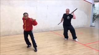 Learning Choy Lay Fut 65 Staff with Sifu Wong Shun Man [upl. by Noicpecnoc]