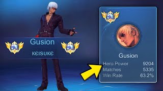 THIS IS HOW TO PLAY TOP GLOBAL GUSION IN RANK FULL GAMEPLAY NO CUT NO EDIT [upl. by Nenerb]