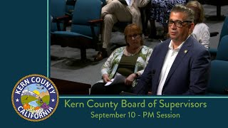 Kern County Board of Supervisors 200 pm meeting for Tuesday September 10 2024 [upl. by Rosabelle]