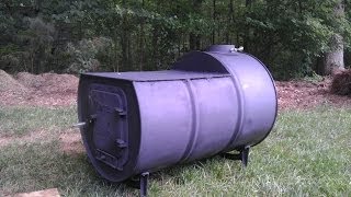 The DIY 55 Gal Cook Top Woodstove  Pt 1 [upl. by Shaum778]