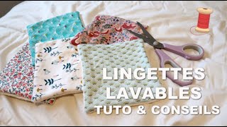 ► COUDRE SES LINGETTES LAVABLES  Astuces et entretien [upl. by Helenka]